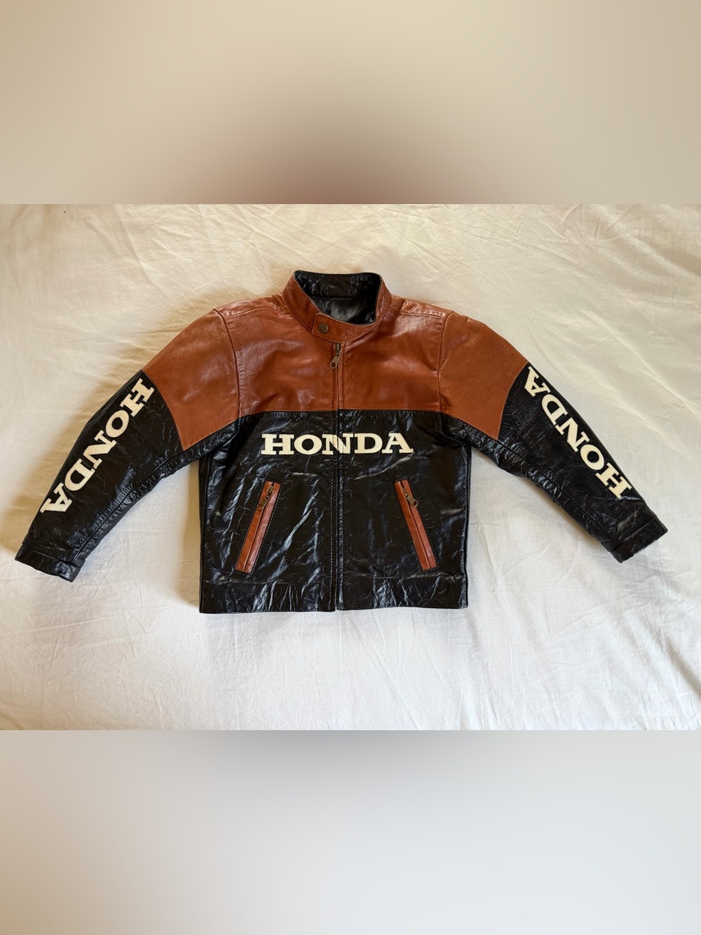 Handcrafted Leather Kids' Motorcycle Jacket